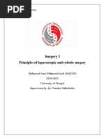 Principles of Laparoscopic and Robotic Surgery