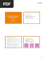 SLE211 Week 4 Class 2 - Skeletal Muscle Physiology (1) - 4 Slides Per Page