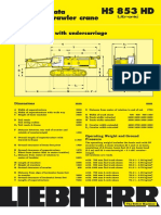 HS 853 HD: Technical Data Hydraulic Crawler Crane