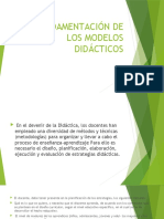 Fundamentación de Los Modelos Didácticos