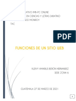 Funciones de Un Sitio Web