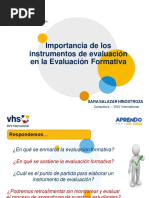 Importancia de Los Instrumentos de Evaluación en La EPJA