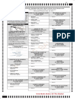 Sample Ballot: Official Democratic Election Day Ballot