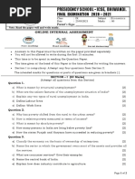 Grade 9 Economics Final Exam