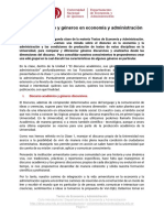 TEA Clase 2 - Discurso y Géneros en Economía y Administración