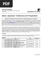 Basic Japanese Textbooks and Preparation 2020