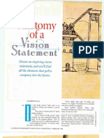 Anatomy of A Vision Statement