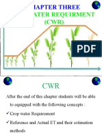 Crop Water Requirment (CWR) : Chapter Three