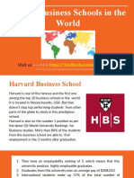 Top 10 Business Schools in The World