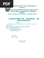 Inf1 (MT-442) - Seguridad Industrial en El Laboratorio y Plantas de Procesos Metalurgicos