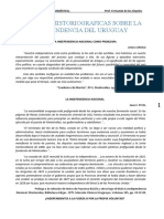 Posturas Historiograficas Sobre La Independencia Del Uruguay