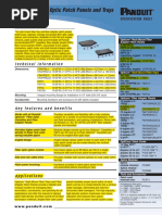 Opticom Fiber Optic Patch Panels and Trays: Specifications