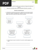 Ficha de Refuerzo Ciencias Naturales 6°