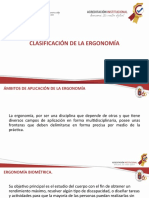 Clasificación Ergonomía