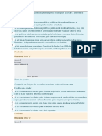 Quanto A Execução de Políticas Púbicas Pelos Municípios