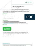 Veeam Certified Engineer (VMCE) v9 Description