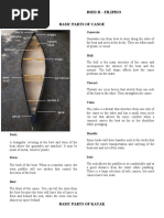 Basic Parts of Canoe and Kayak