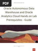 Oracle Autonomous Data Warehouse and Oracle Analytics Cloud Hands On Lab Prerequisites - Guide