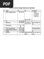 Rundown Acara Seminar Dan Kunjungan Di Kementerian Luar Negeri Indonesia