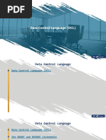 Data Control Language (DCL)