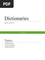 Dictionaries: Erin Keith