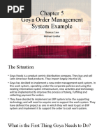 Goya Order Management System Example: Thomas Case Michael Cuellar