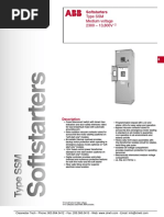 Type SSM Medium Voltage 2300 - 13,800V: Softstarters