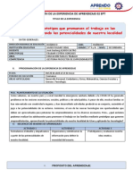 Planificación de La Experiencia de Aprendizaje 02 Ept