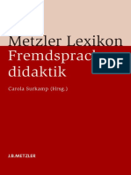 Metzler Lexikon Fremdsprachendidaktik Ansätze - Methoden - Grundbegriffe by Carola Surkamp (Eds.)