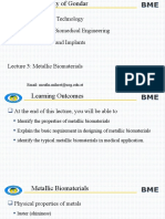 Lecture 3 Metallic Biomaterials