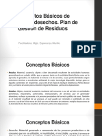 Conceptos Básicos de Residuos y Desechos. PGR