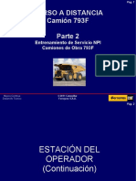 Curso A Distancia Camión 793F Parte 2: Entrenamiento de Servicio NPI Camiones de Obra 793F