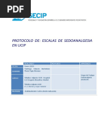 Escalas de Sedoanalgesia en UCIP