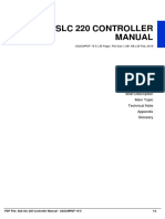 Abb SLC 220 Controller Manual: Table of Content