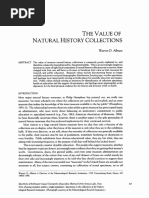 History: The Value of Natural Collections