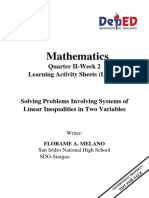 Math 8 - Q2 (Week 2 LAS 2)