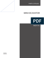 Mini Excavator: Parts Catalog