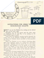 1935 Amorc Instructions For Using The Rosicrucian Dialette