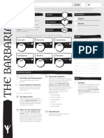 Dungeon World - Barbarian Character Sheet