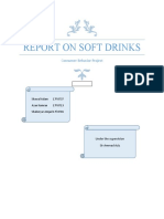 Report On Soft Drinks: Consumer Behavior Project