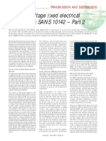 Medium Voltage Fi Xed Electrical Installations: SANS 10142 - Part 2