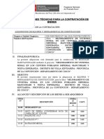 Especificaciones Tecnicas de Herramientas y Equipos, Utiles de Escritorio