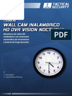 ts9816 Wall Cam Inalambrico HD DVR Vision Nocturna