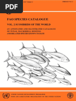 Fao Species Catalogue: Vol. 2 Scombrids of The World