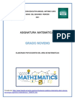 Guia Matematicas Segundo Per. Noveno