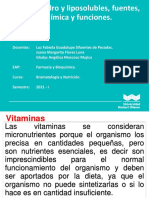 Clase 3 Vitaminas Hidro y Liposolubles