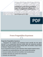 Aspek Keperilakuan Pada Pengambilan Keputusan Dan Pengambil Keputusan