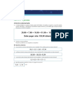 Actividades de Matemáticas