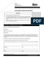 Iiam Empanelment Form For Neutrals: Instructions