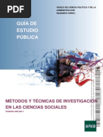 Guía de Estudio Pública: Métodos Y Técnicas de Investigación en Las Ciencias Sociales